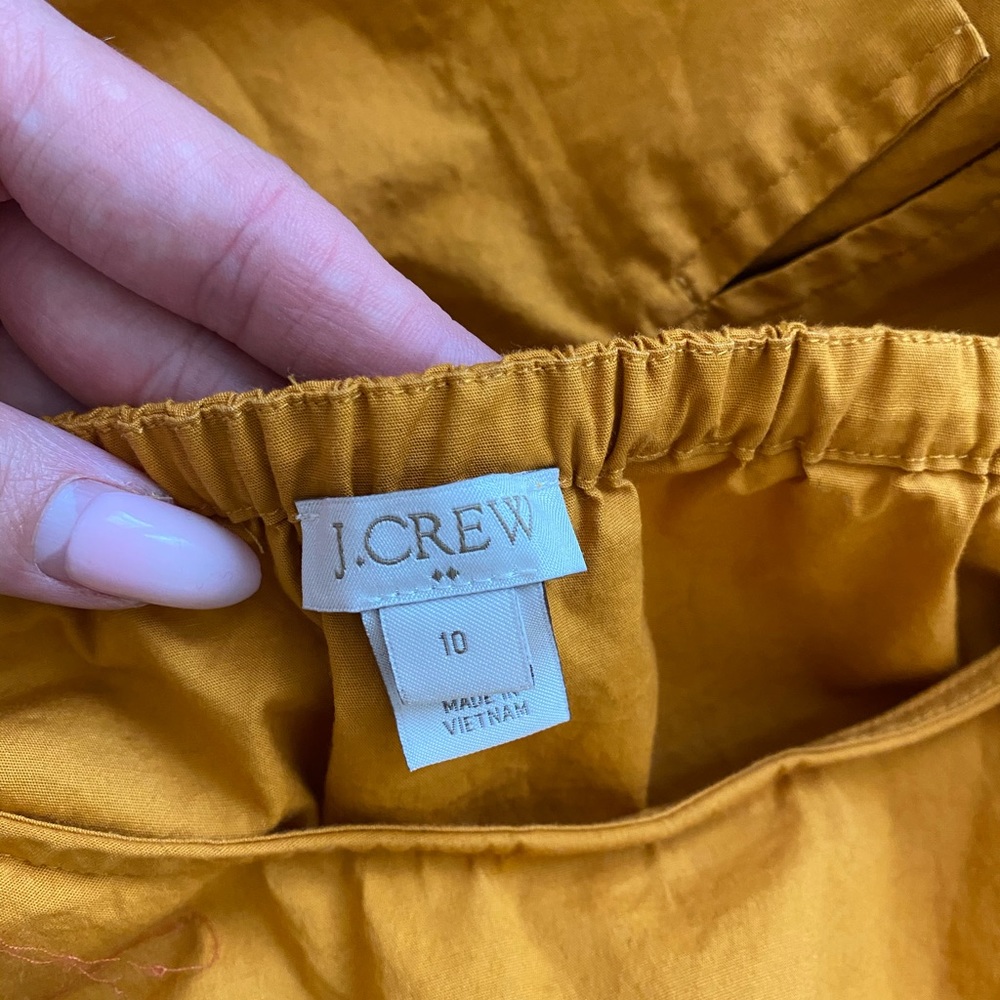 🍁JCrew orange ruffle top - Picture 3 of 8